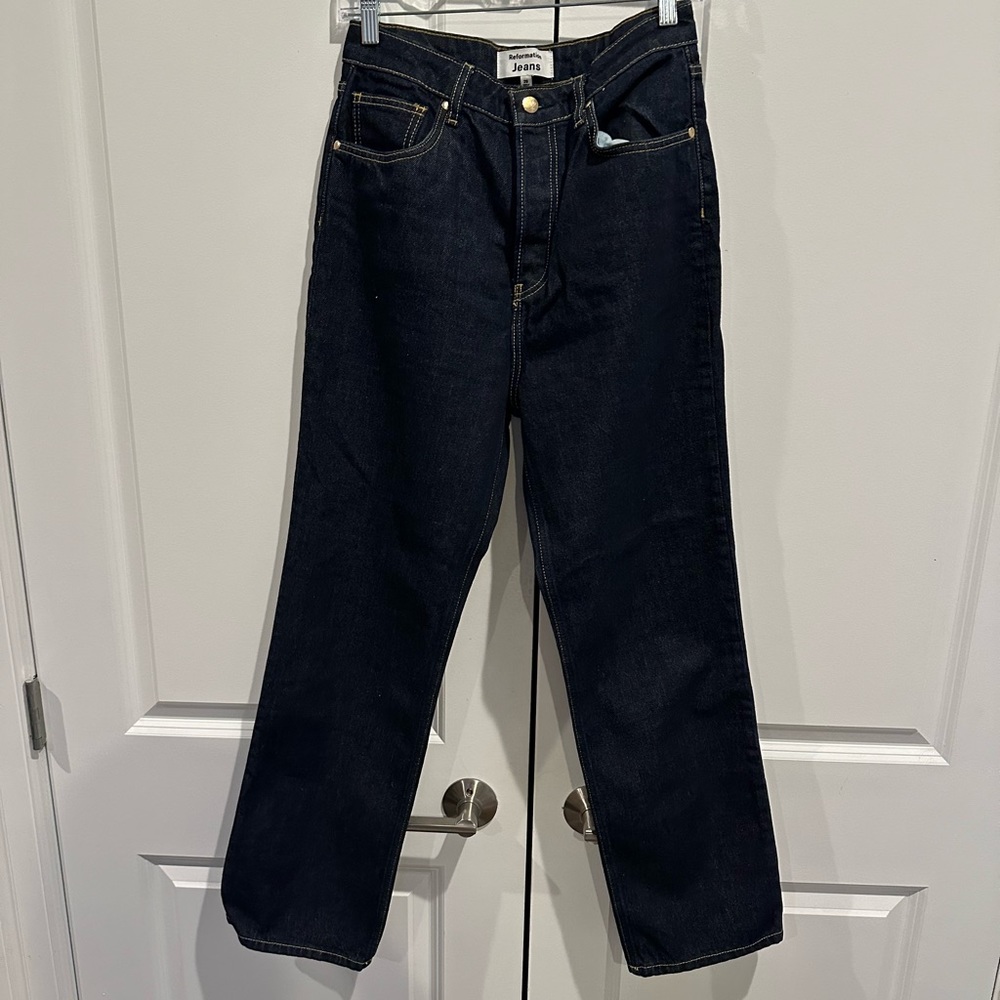 Reformation Cynthia High Rise Straight Jeans